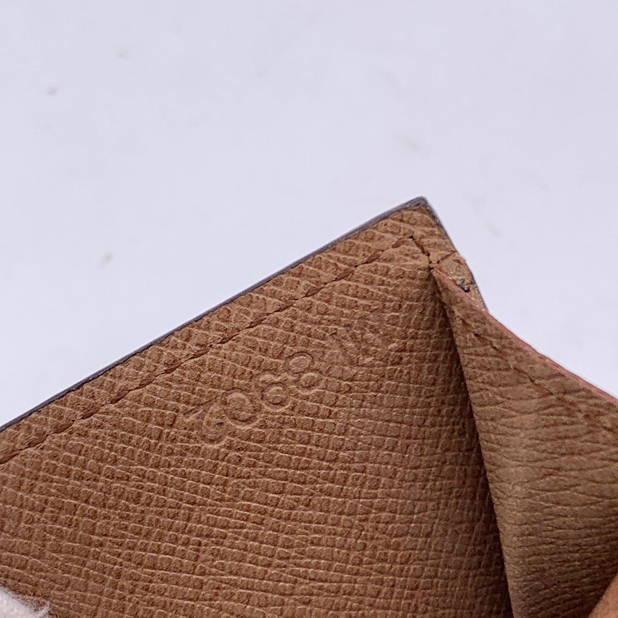 Louis Vuitton Vintage Brown Monogramm Canvas lange Bifold Bill Brieftasche für Damen oder Herren im Angebot