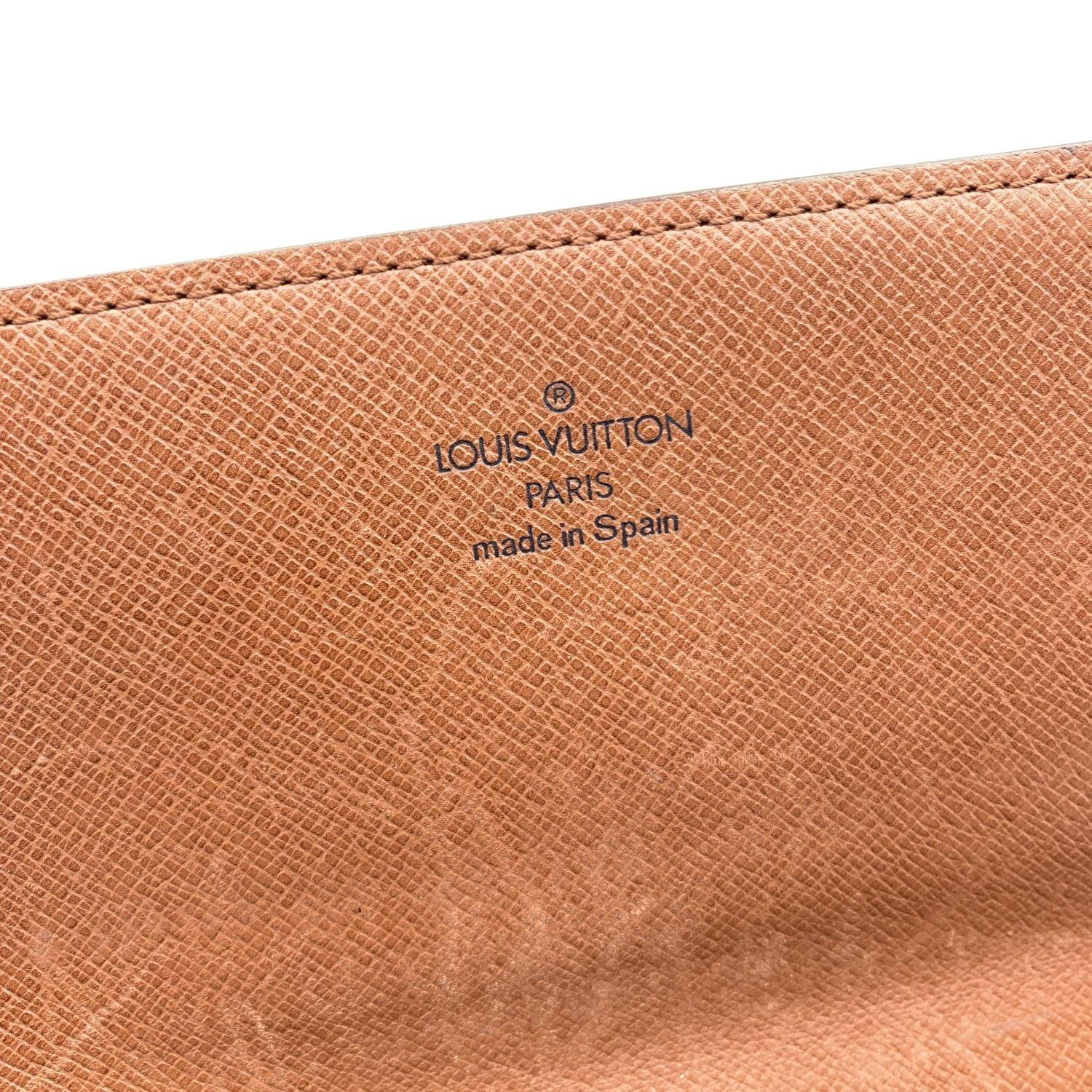 Louis Vuitton Vintage Brown Monogram Canvas Long Bill Wallet 2