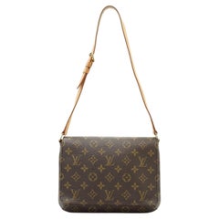 Louis Vuitton Vintage Brown Monogram Canvas Musette Tango Shoulder Bag