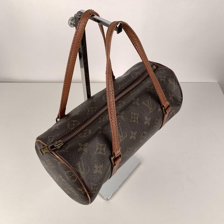 Louis Vuitton Vintage Brown Monogram Canvas Papillon 25 Handbag For Sale at 1stdibs
