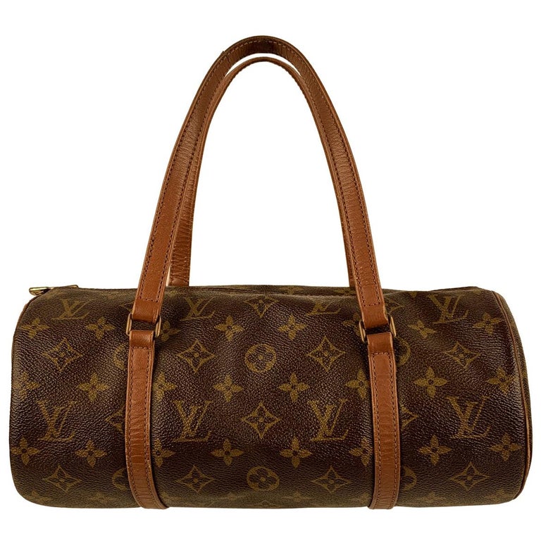 Louis Vuitton Vintage Brown Monogram Canvas Papillon 30 Handbag For Sale at 1stdibs