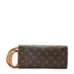 Louis Vuitton Vintage Brown Monogram Canvas Pochette Twin GM Bag