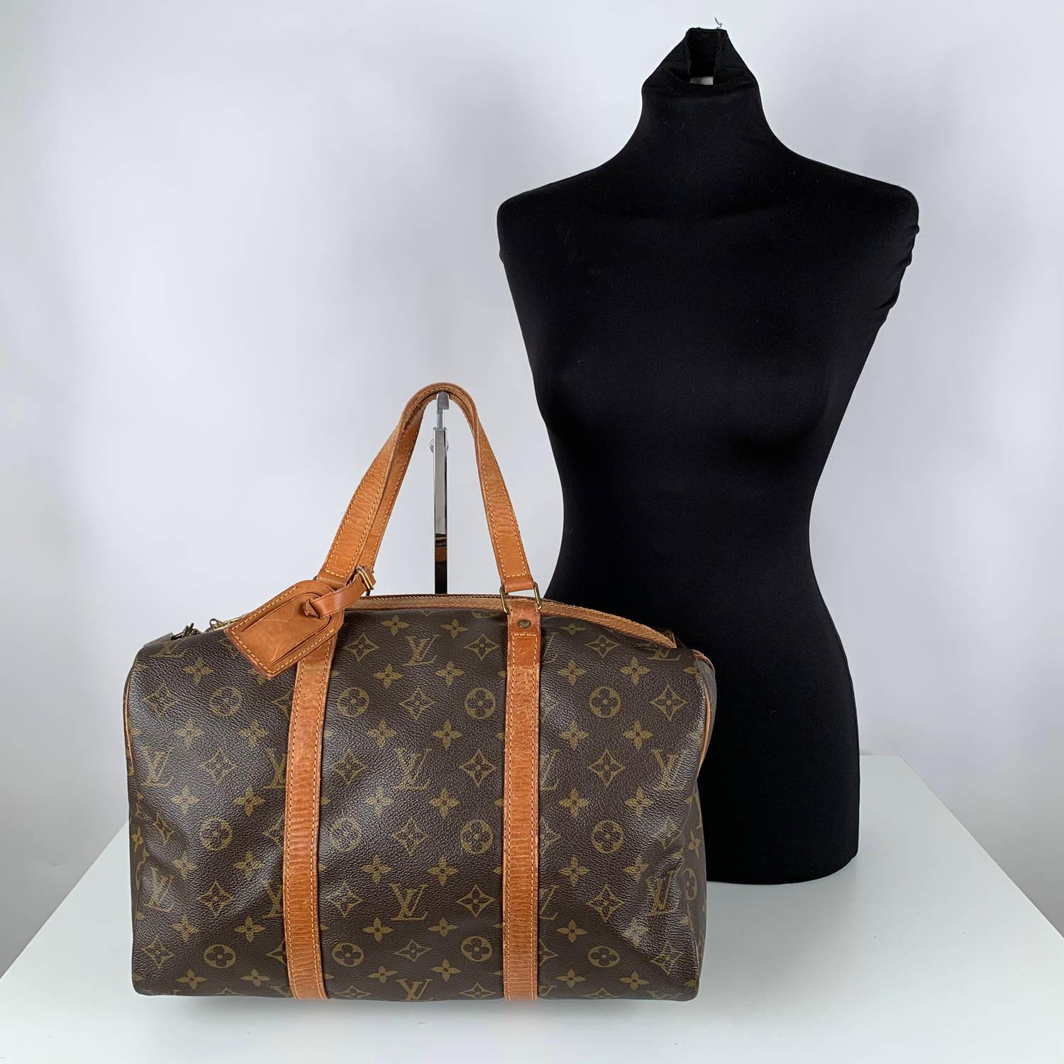 Louis Vuitton Vintage Brown Monogram Canvas Sac Souple 35 Bag 3