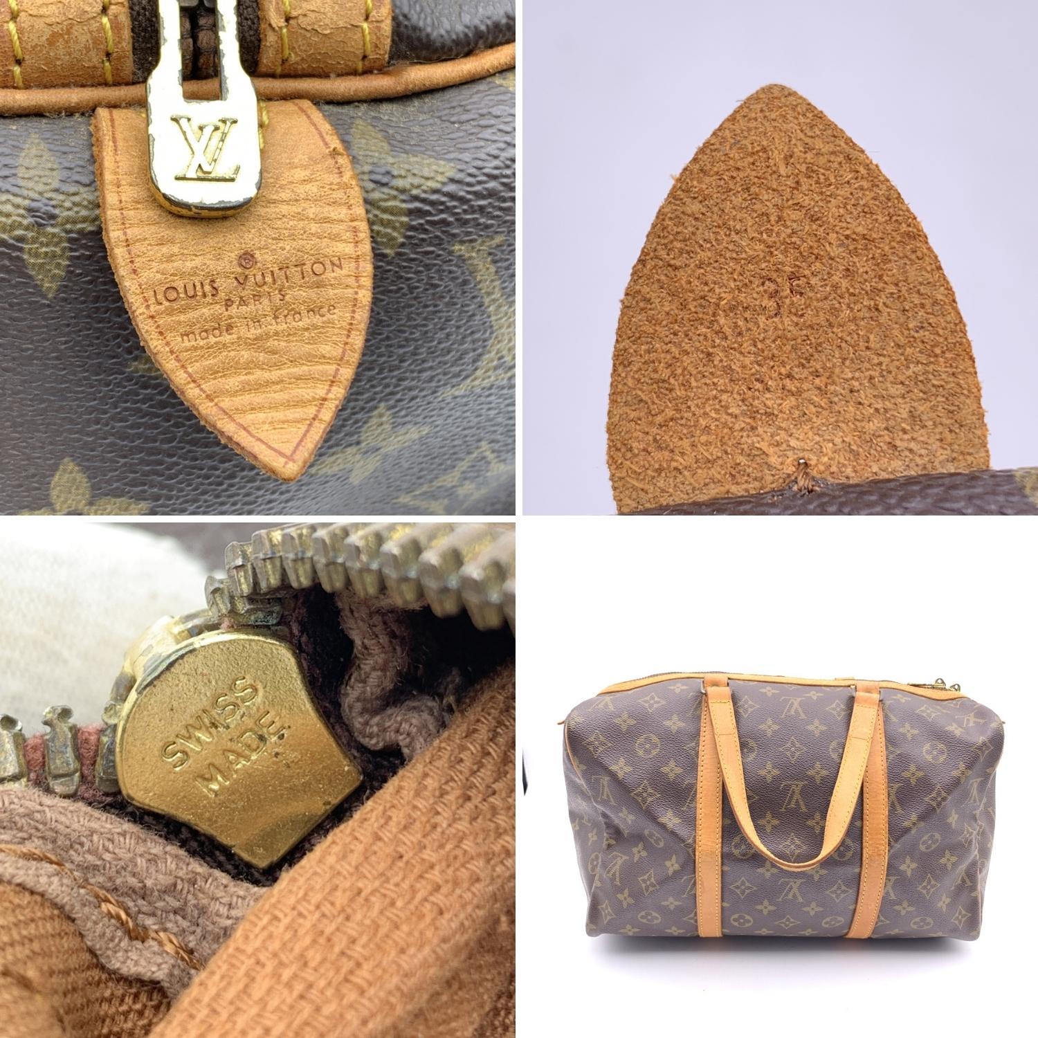 Louis Vuitton Vintage Brown Monogram Canvas Sac Souple 35 Bag 1