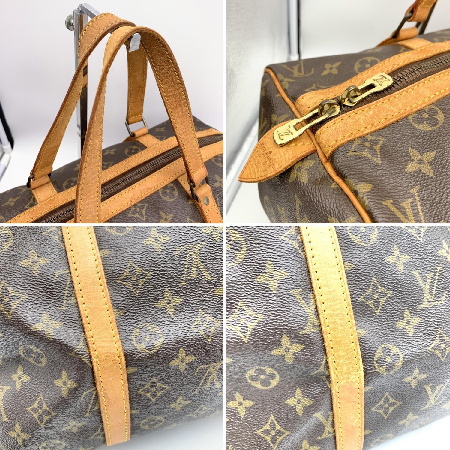 Louis Vuitton Vintage Brown Monogram Canvas Sac Souple 35 Bag 2