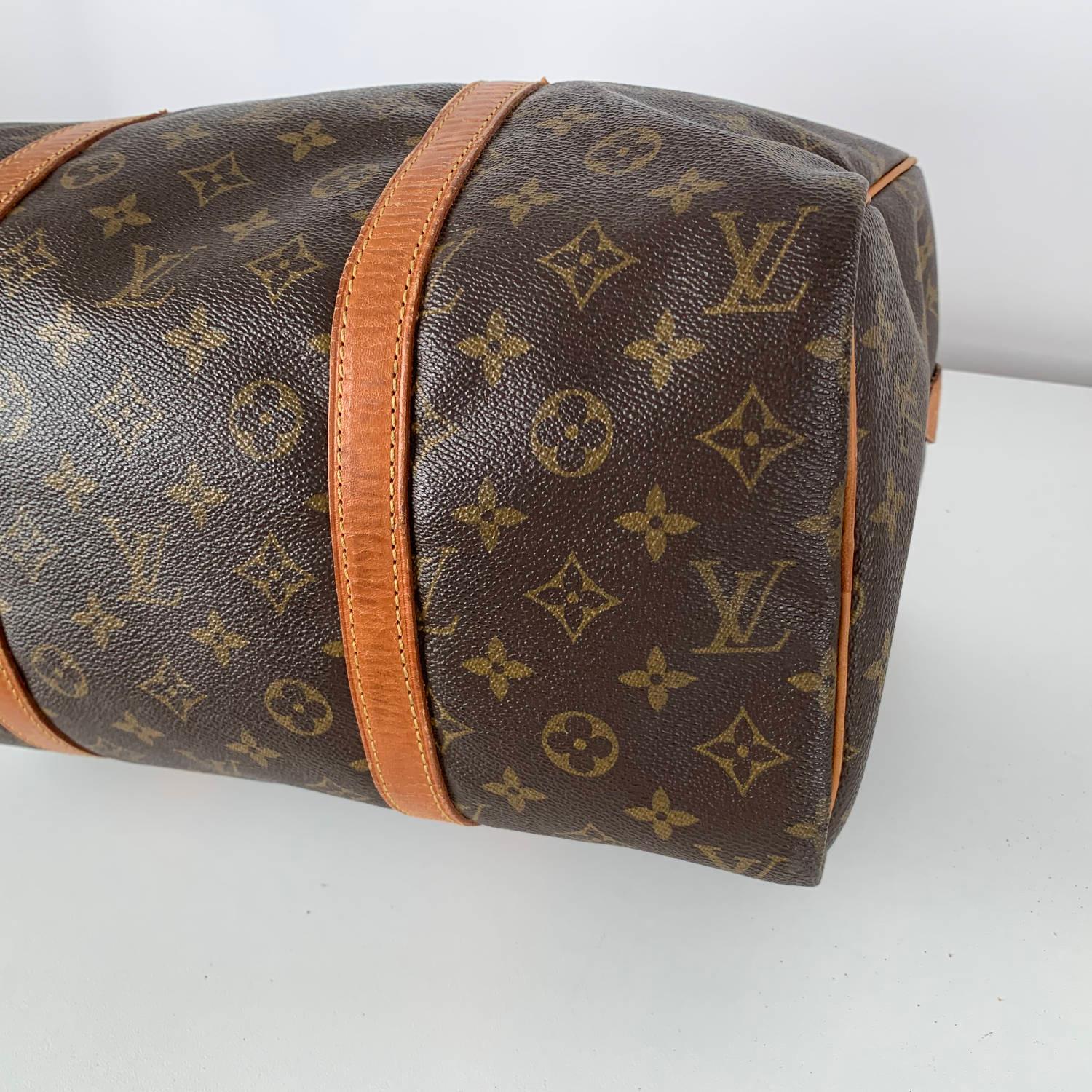 Louis Vuitton Vintage Brown Monogram Canvas Sac Souple 35 Bag 2