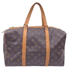 Louis Vuitton Vintage Brown Monogram Canvas Sac Souple 35 Bag