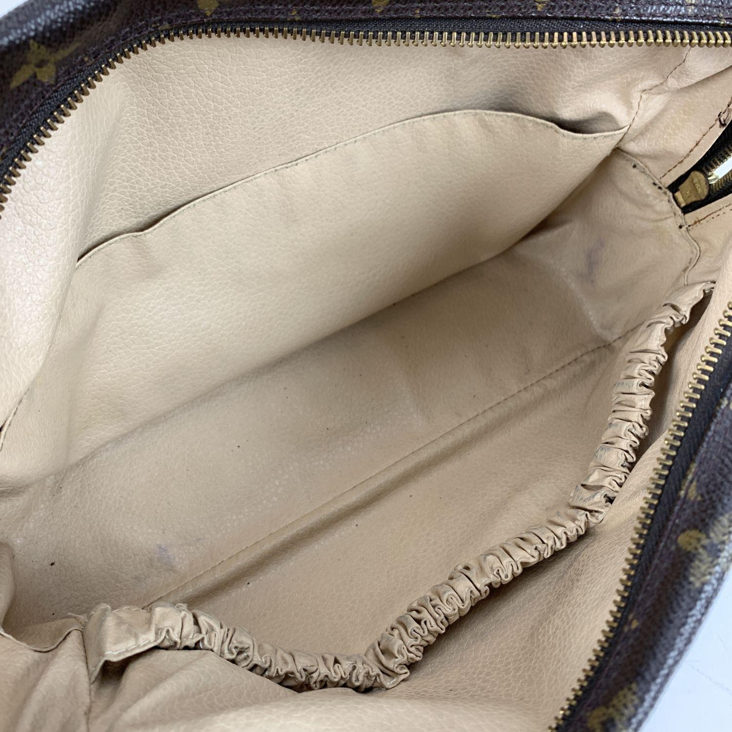 Louis Vuitton Vintage Brown Monogram Canvas Toiletry 28 Cosmetic Bag at