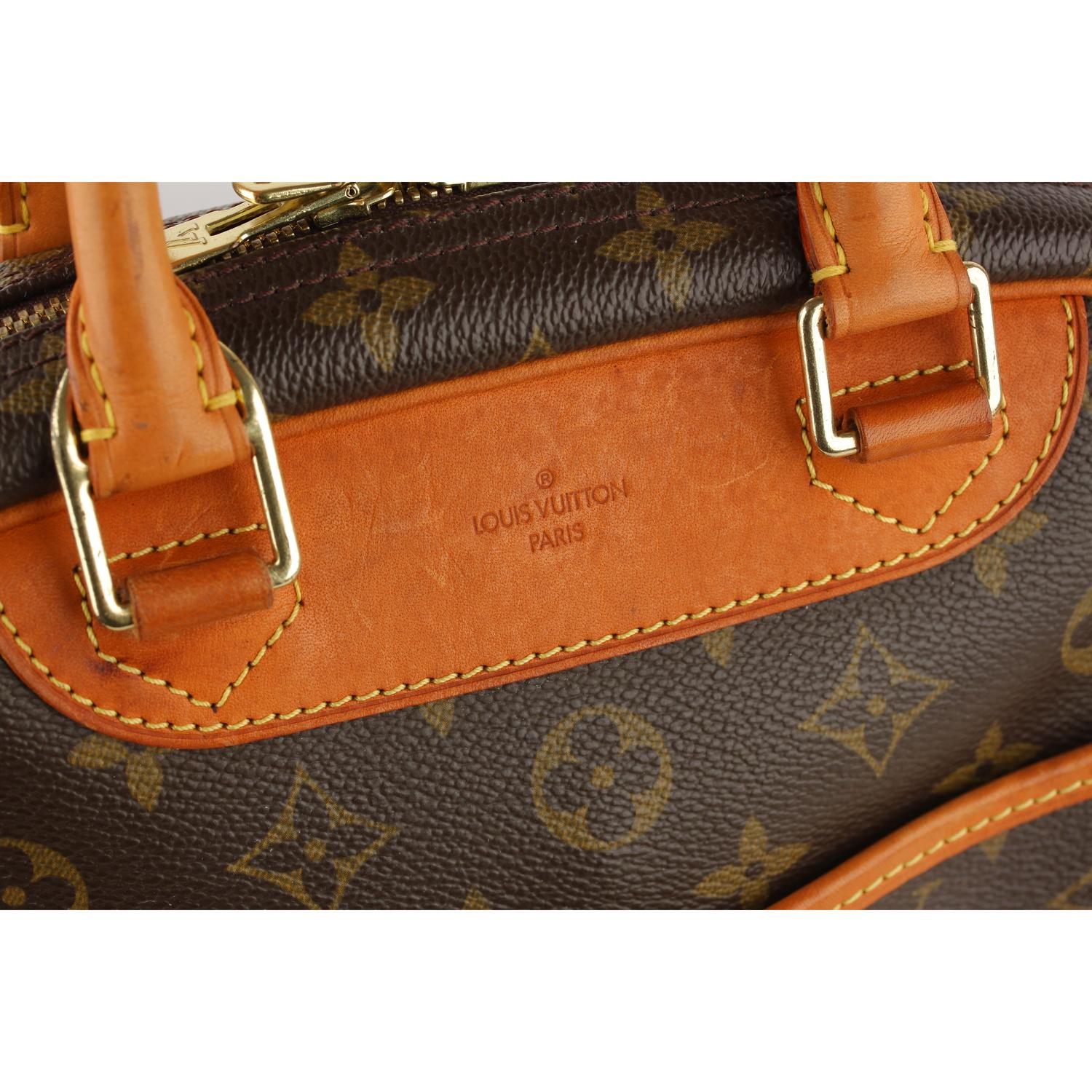 Louis Vuitton Vintage Brown Monogram Canvas Trouville Bag 1