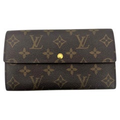 Louis Vuitton Vintage Brown Monogram Continental Sarah Wallet