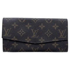Louis Vuitton Vintage Brown Monogram Emilie Continental Wallet