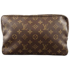 Louis Vuitton Vintage Brown Monogram Trousse Toilette 28 Toiletry Bag