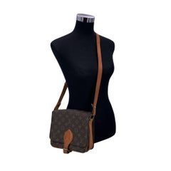 Louis Vuitton Vintage Canvas Cartouchiere MM Messenger Bag