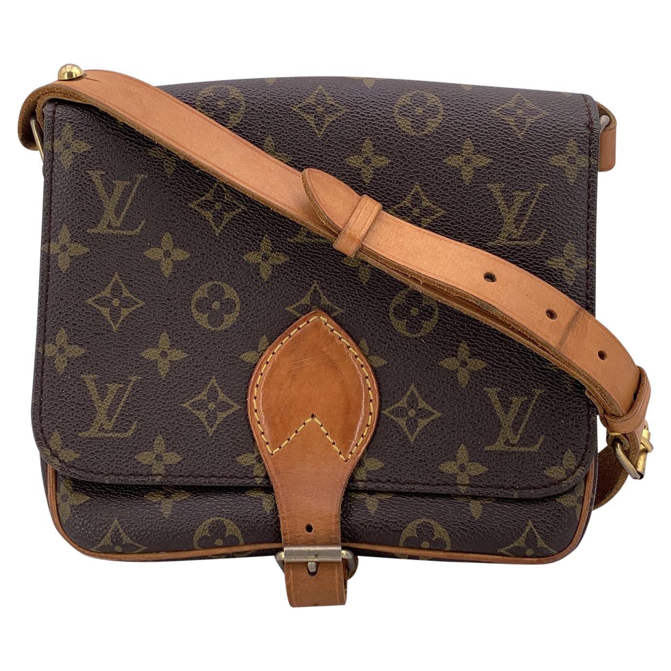 Louis Vuitton Vintage Canvas Cartouchiere MM Messenger Bag