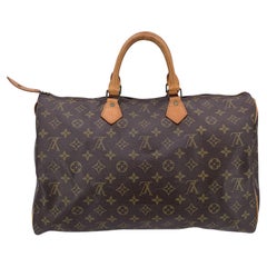 Louis Vuitton Vintage Canvas Monogram Speedy 40 Bag Satchel