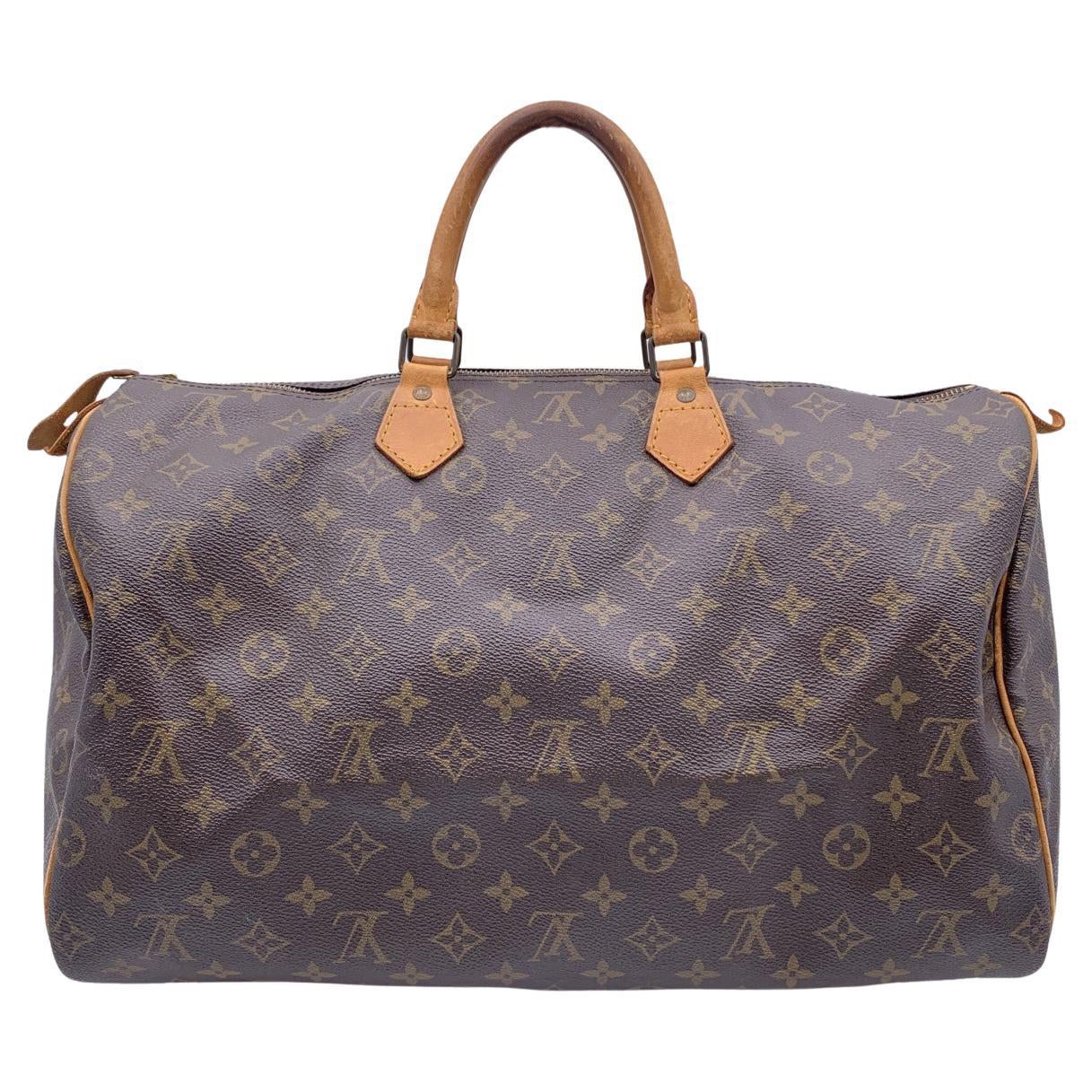 Louis Vuitton Vintage Canvas Monogram Speedy 40 Bag Satchel