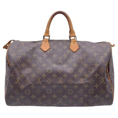 Louis Vuitton Vintage Canvas Monogram Speedy 40 Bag Satchel