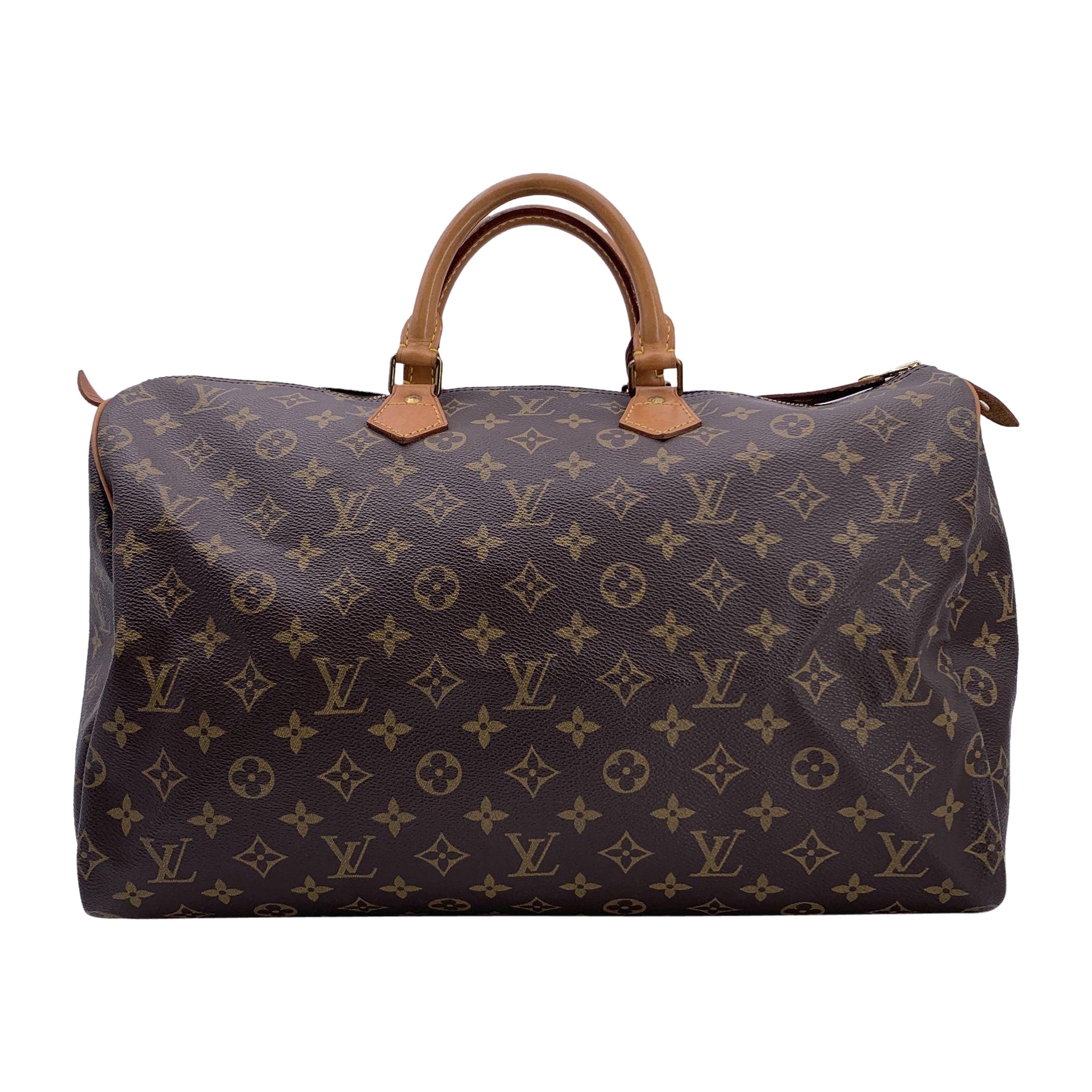 Louis Vuitton Vintage Canvas Monogram Speedy 40 Bag Satchel