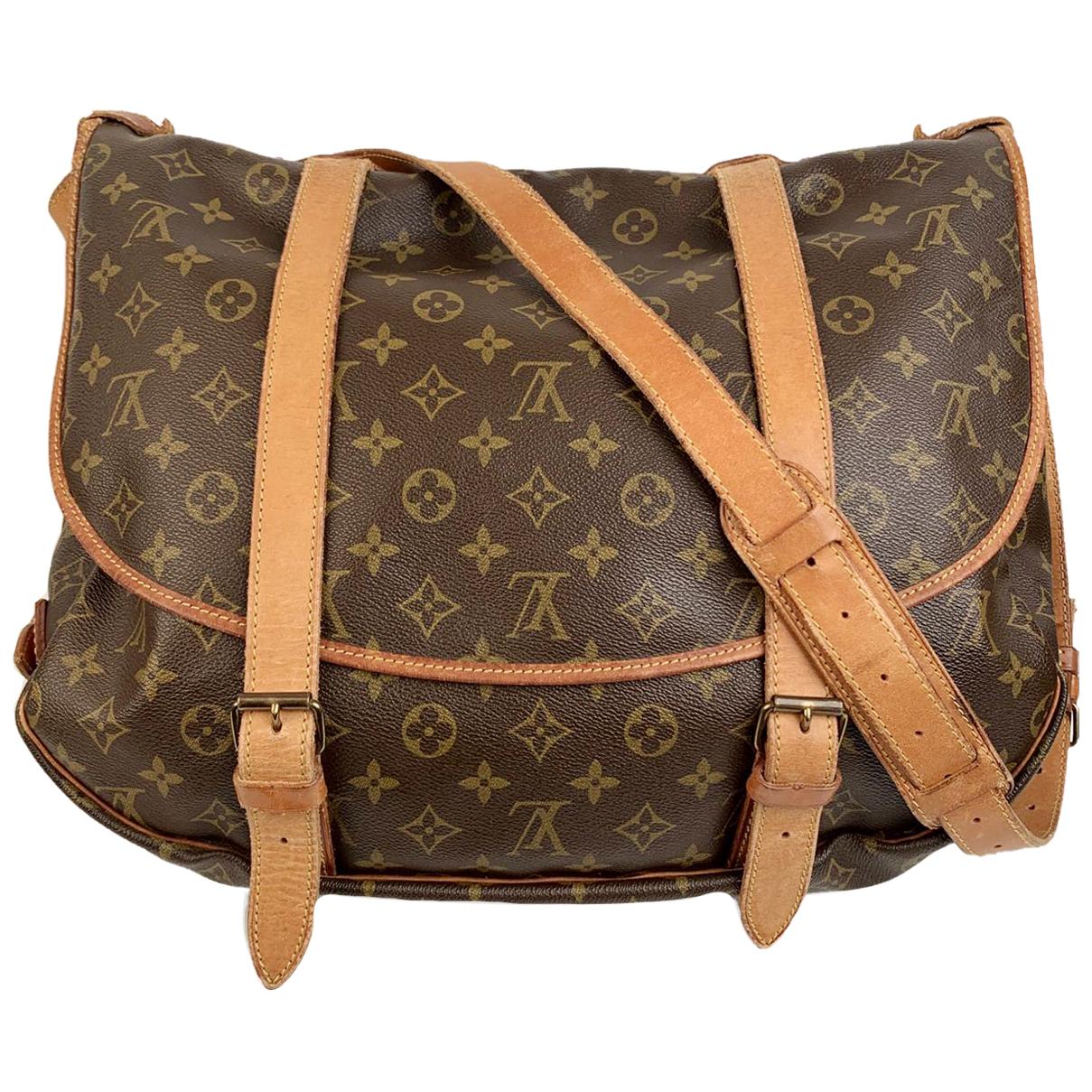 Louis Vuitton Vintage Canvas Saumur 40 Messenger Shoulder Bag