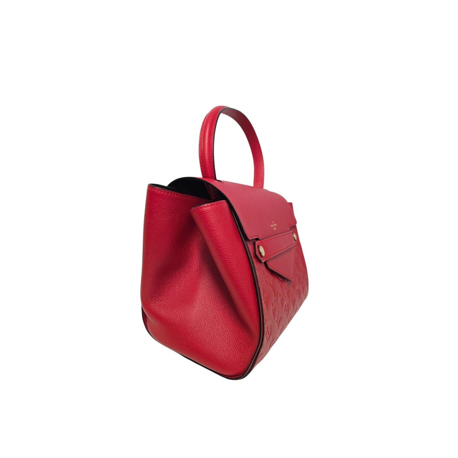 Louis Vuitton Vintage Cherise Empreinte Trocadero Top Handle Bag Bon état - En vente à Scottsdale, AZ