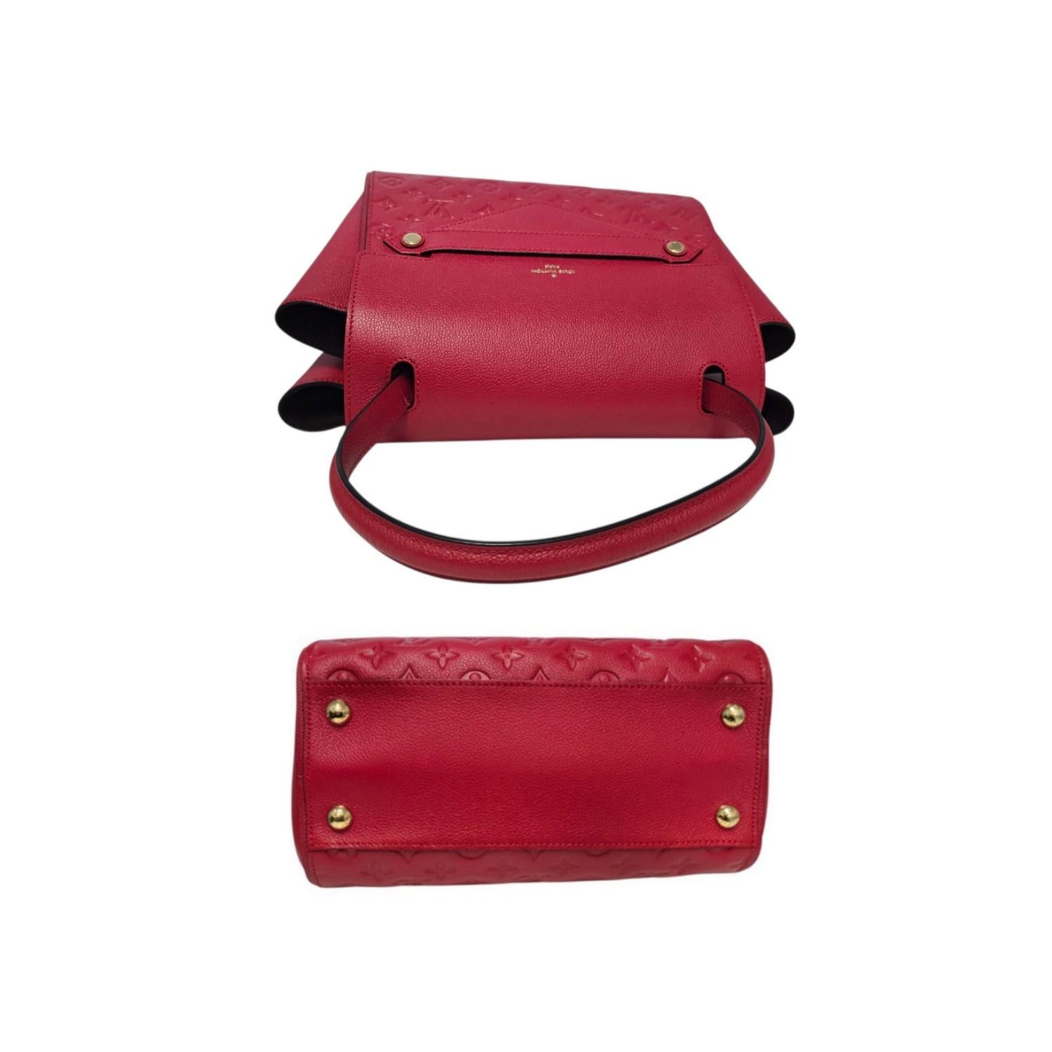 Louis Vuitton Vintage Cherise Empreinte Trocadero Top Handle Bag en vente 1