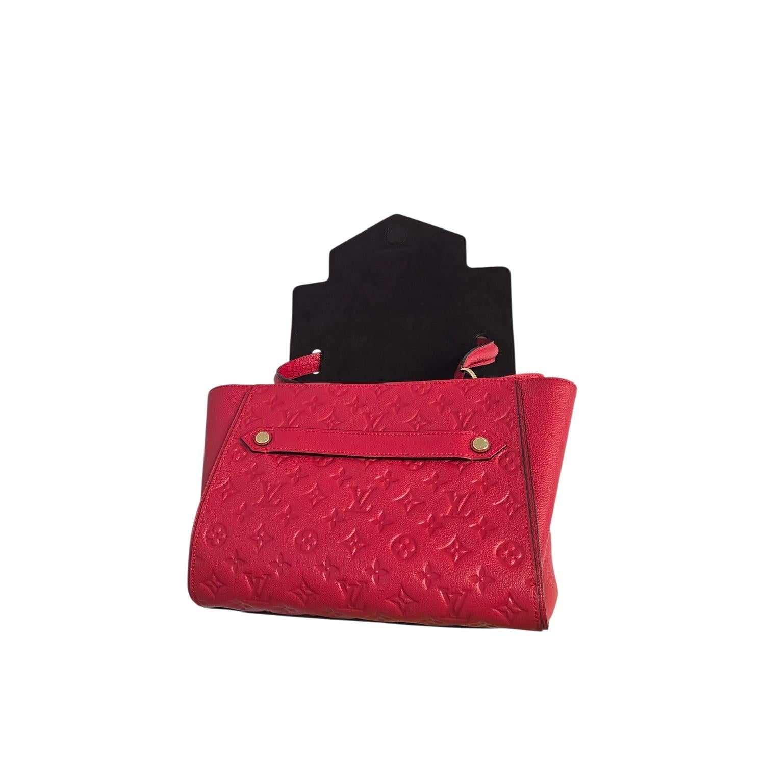 Louis Vuitton Vintage Cherise Empreinte Trocadero Top Handle Bag en vente 2