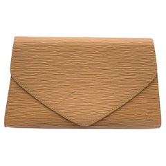 Louis Vuitton Vintage Creme Epi Leder Art Deco PM Clutch Tasche