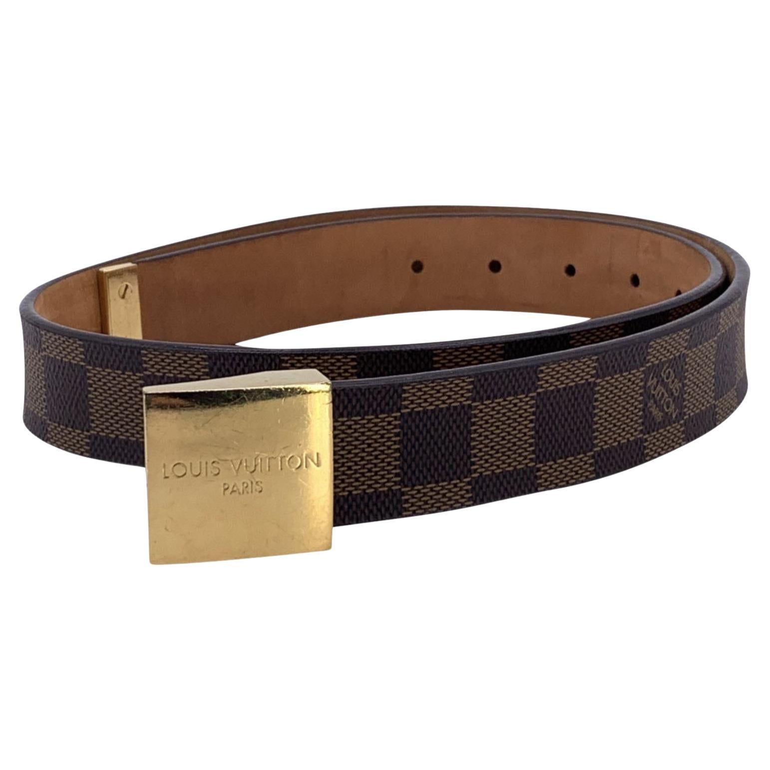 Louis Vuitton 75/30 Damier Ebene Belt 3LV325V For Sale at 