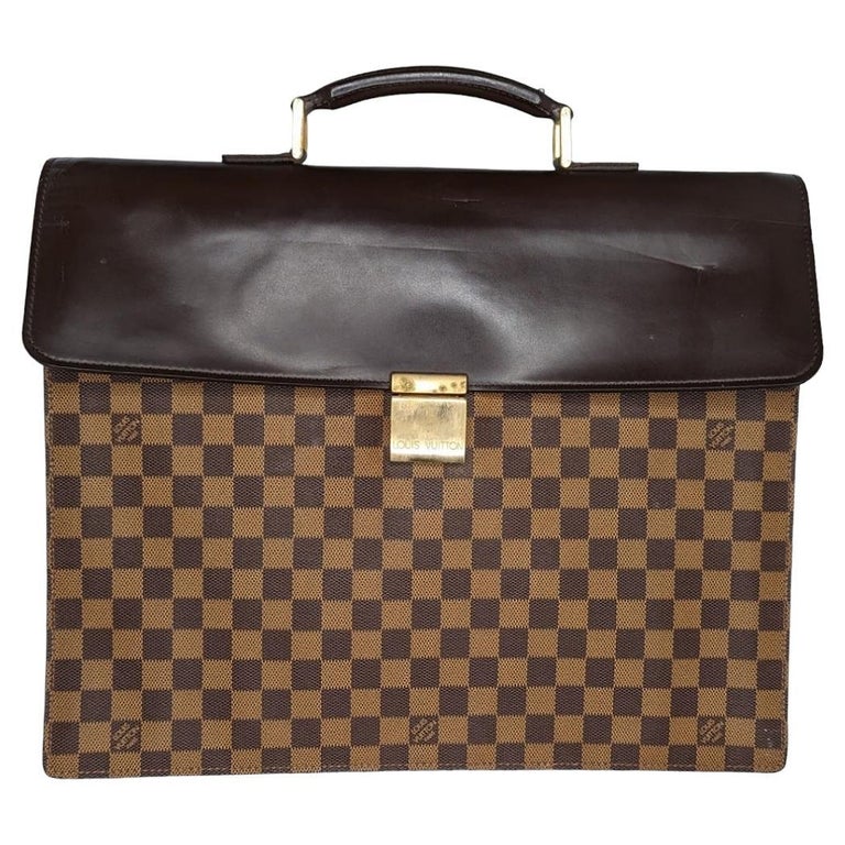 Louis Vuitton Vintage Damier Ebene Altona Briefcase For Sale at 1stDibs