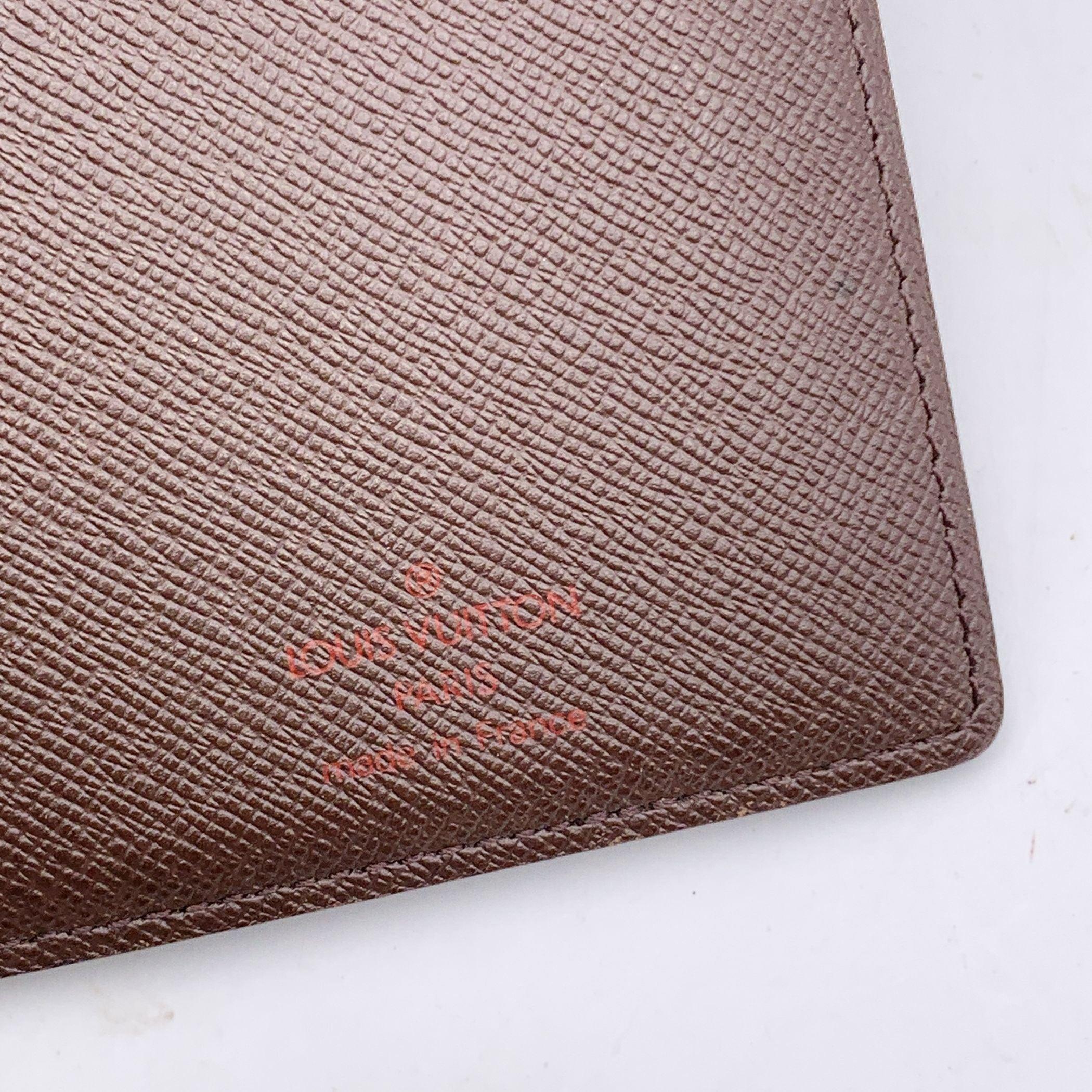 Women's or Men's Louis Vuitton Vintage Damier Ebene Canvas Long Bifold Wallet