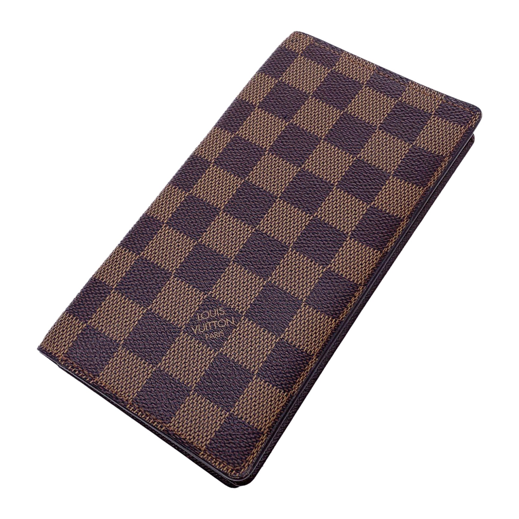 Louis Vuitton Vintage Damier Ebene Canvas Long Bifold Wallet