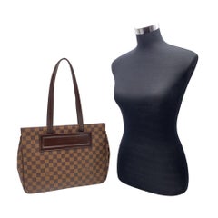 Louis Vuitton Vintage Damier Ebene Canvas Parioli Tote Shoulder Bag