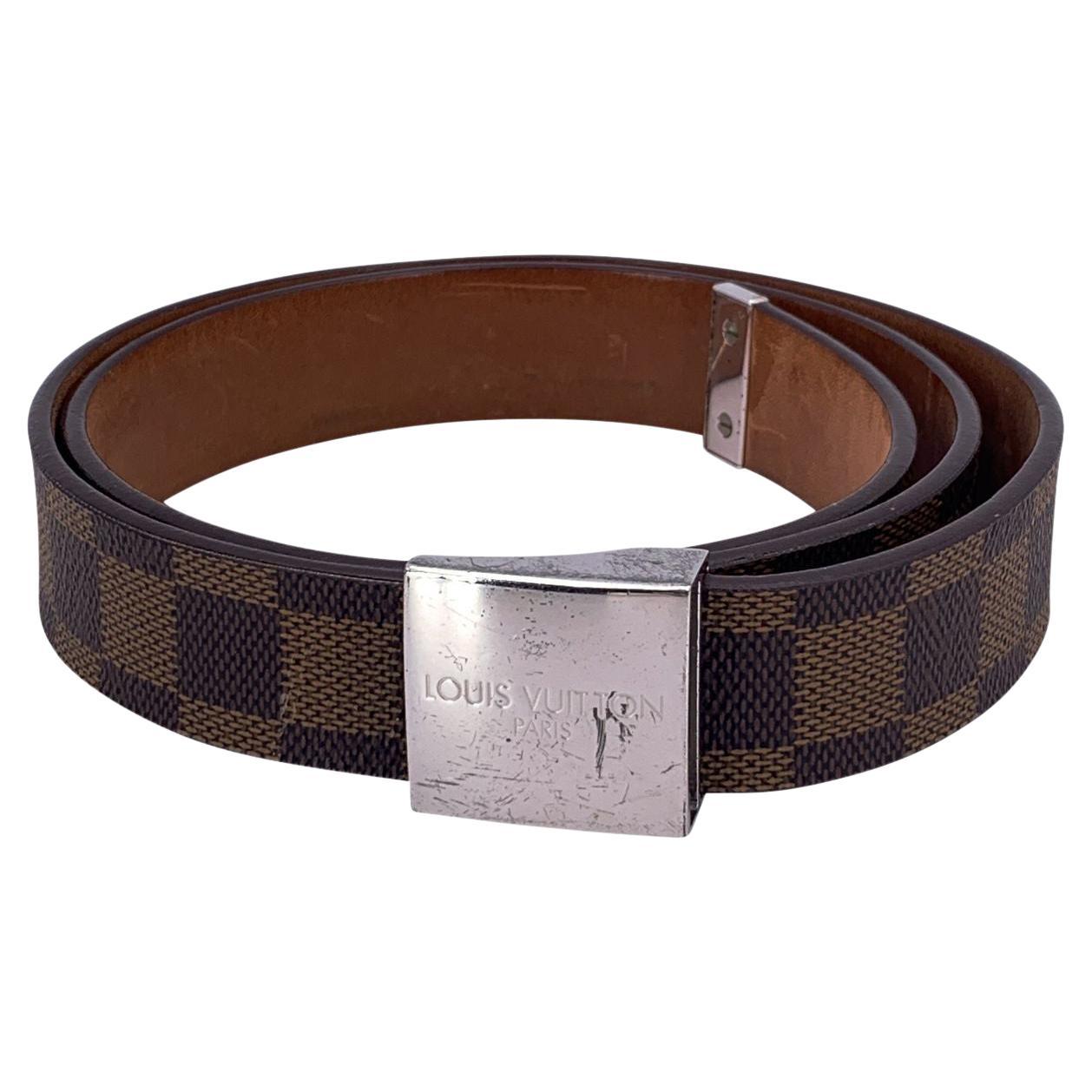 Louis Vuitton 90/36 Damier Ebene Belt 16lv31 For Sale at 1stDibs