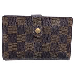 Louis Vuitton Damier Ebene Canvas Viennois Wallet Coin Purse