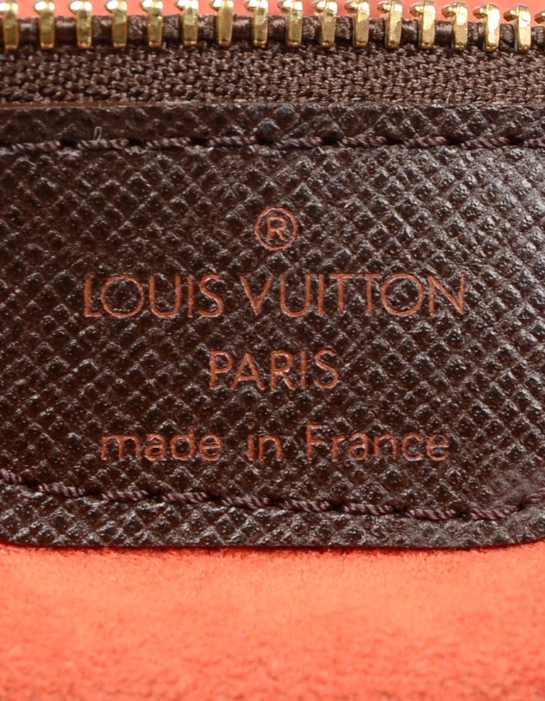 Vintage Louis Vuitton Damier Ebene Sac Plat Brown