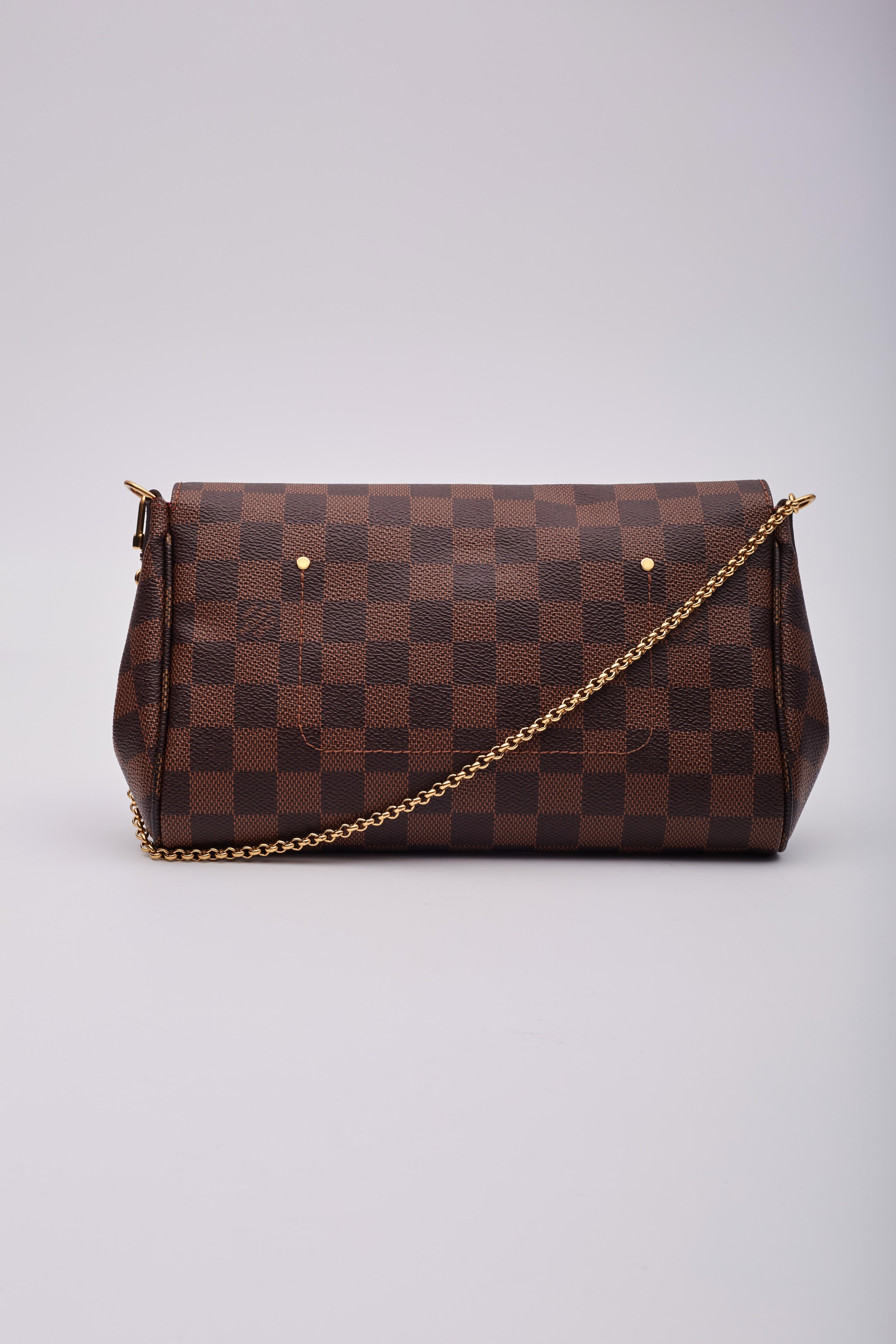 Women's Louis Vuitton Vintage Damier Ebene Favorite Shoulder Bag Pristine