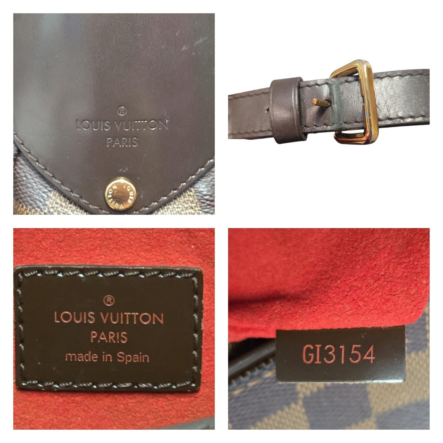 Louis Vuitton Vintage Damier Ebene Reggia Hobo Bag en vente 5
