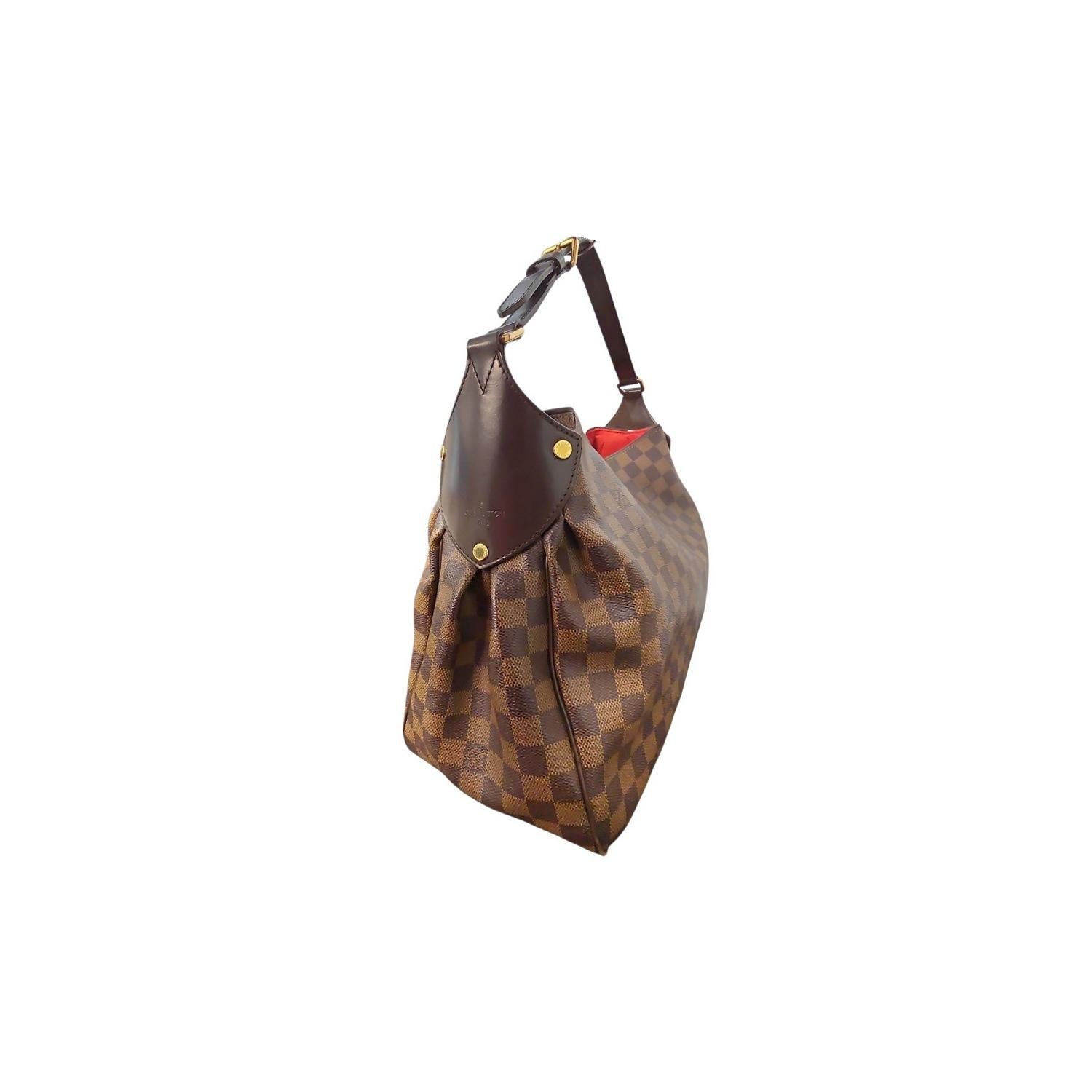 Louis Vuitton Vintage Damier Ebene Reggia Hobo Bag Pour femmes en vente