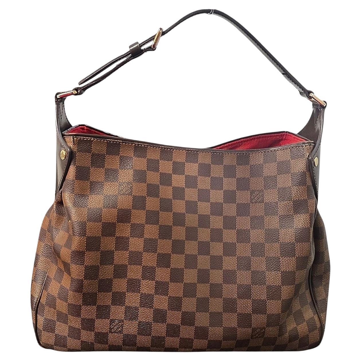 Louis Vuitton Vintage Damier Ebene Reggia Hobo Bag en vente