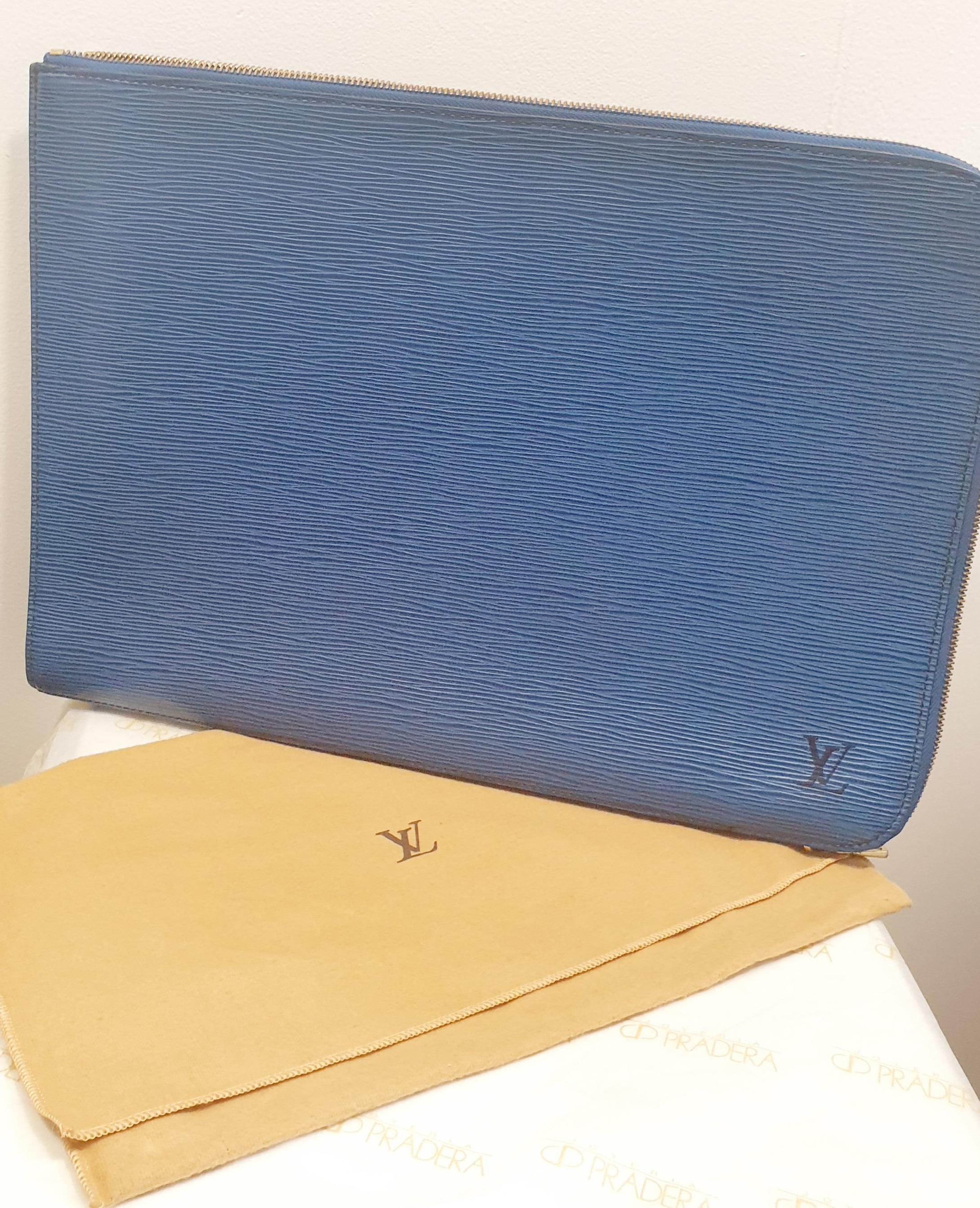 Louis Vuitton Vintage EPI Briefcase Clutch  4