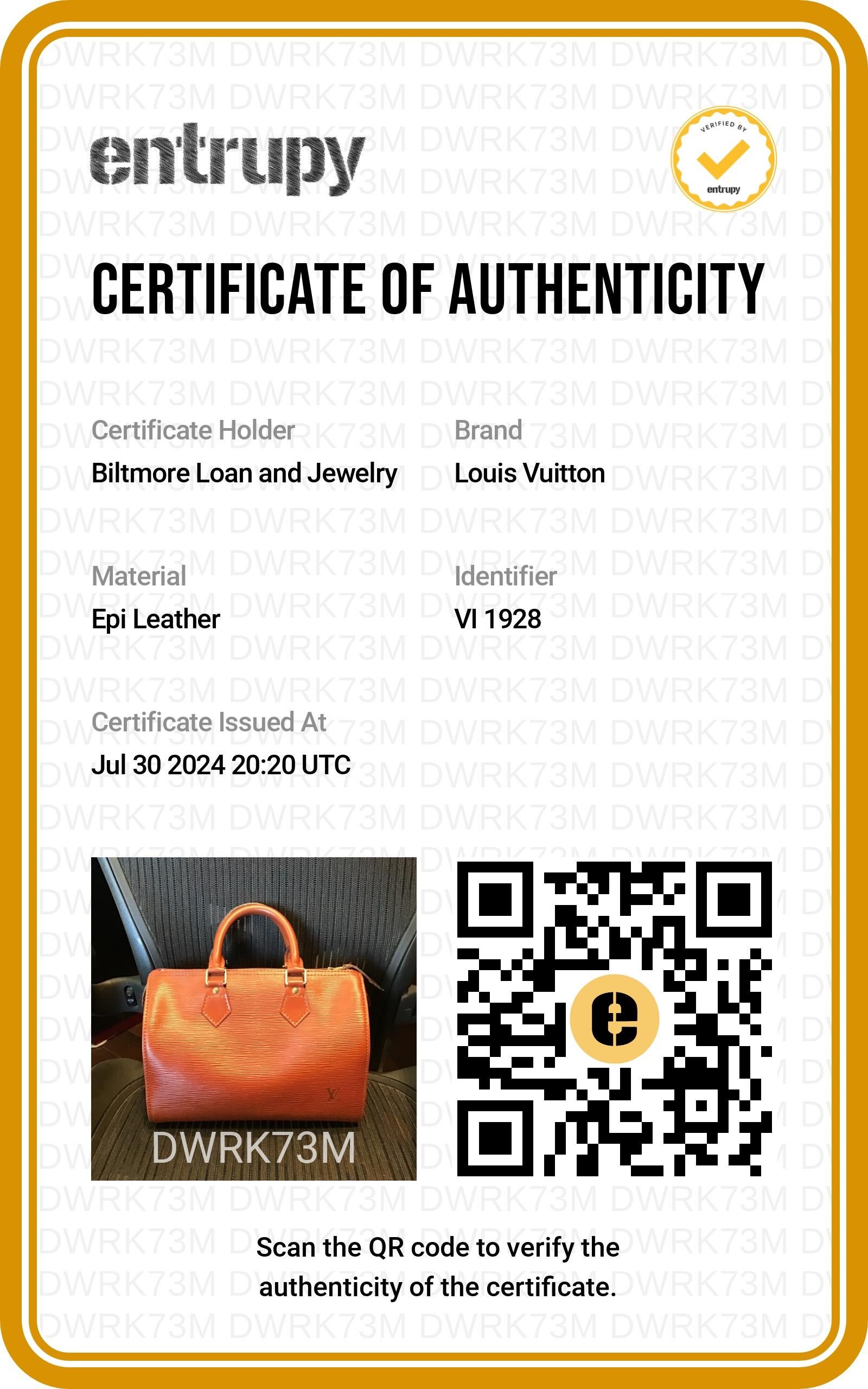 Louis Vuitton Vintage EPI Kenyan Brown Speedy 25 Bag 7
