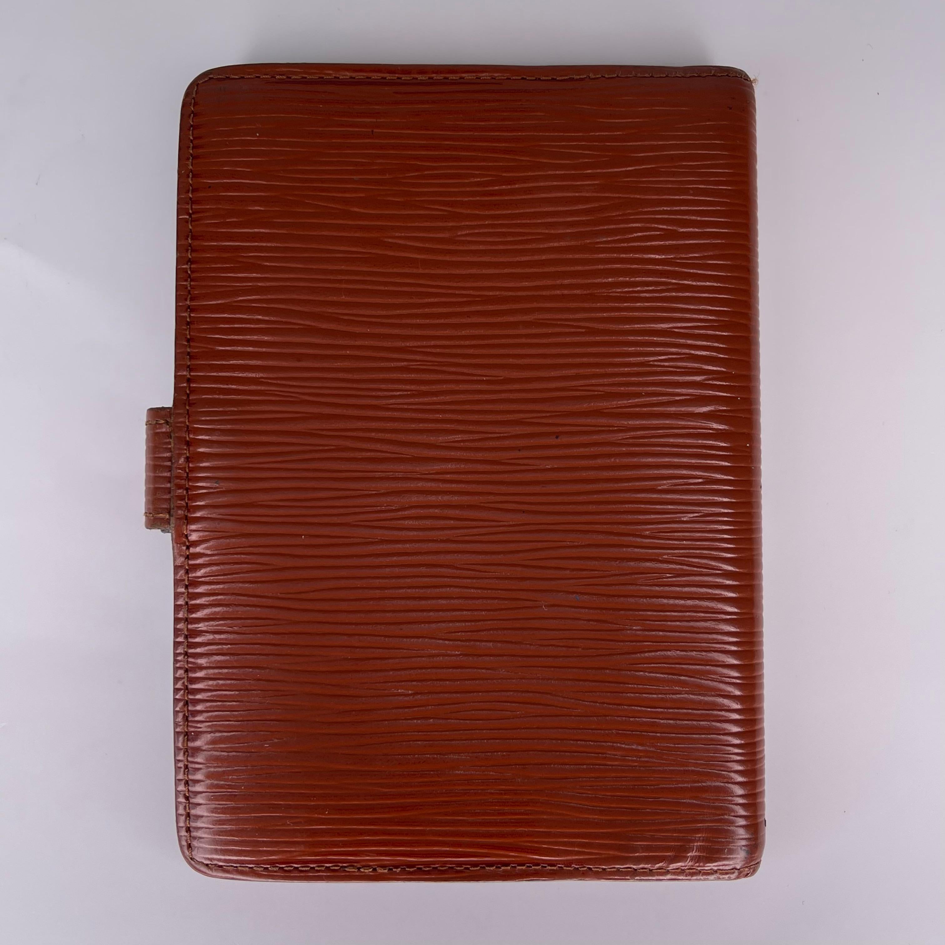 Louis Vuitton Vintage Epi Leather Brown Agenda Cover 1993 1