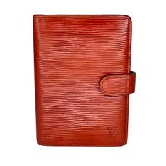 Louis Vuitton Vintage Epi Leather Brown Agenda Cover 1993