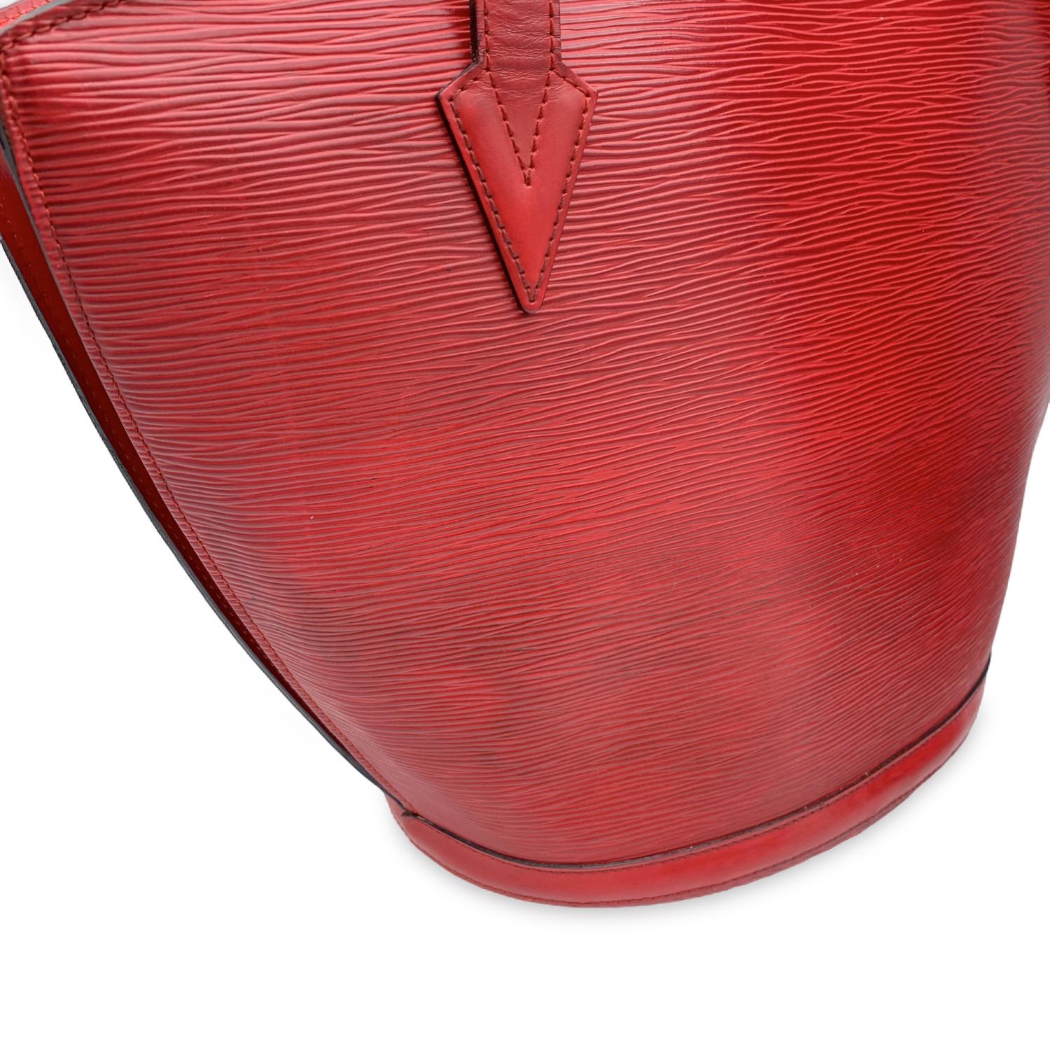 Louis Vuitton Vintage Epi Red Leather Saint Jacques GM Tote Bag For Sale 1