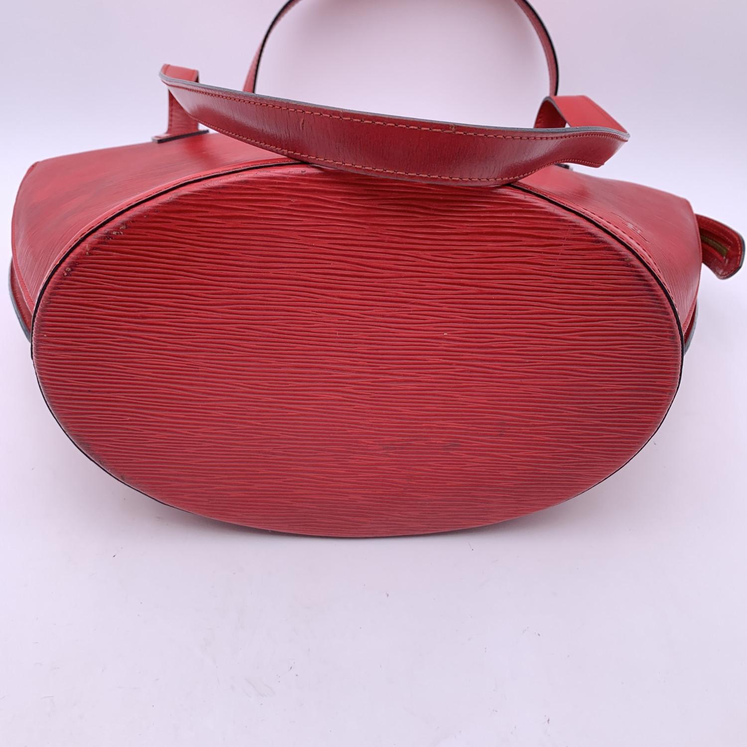 Louis Vuitton Vintage Epi Red Leather Saint Jacques GM Tote Bag For Sale 2