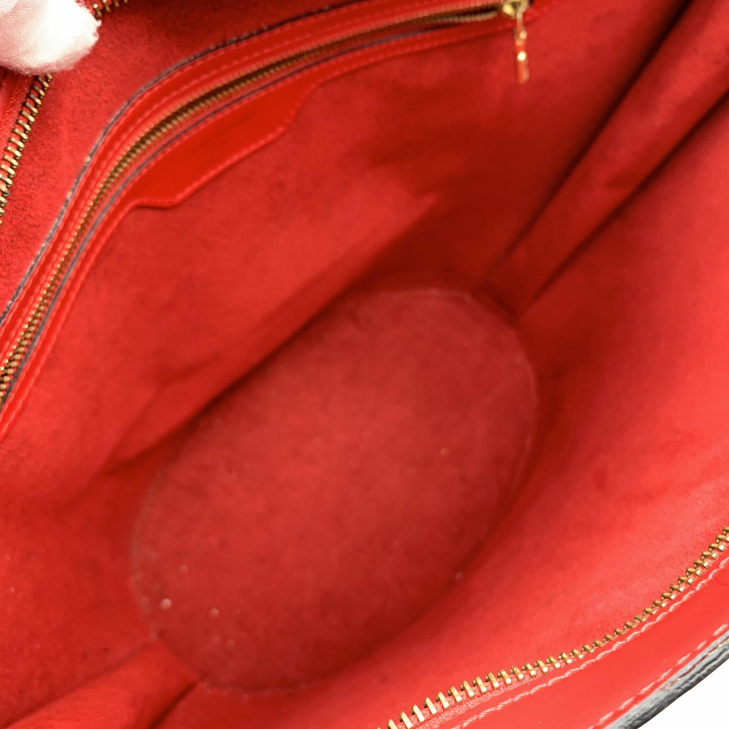 Louis Vuitton Vintage Epi Red Leather Saint Jacques GM Tote Bag For Sale 3