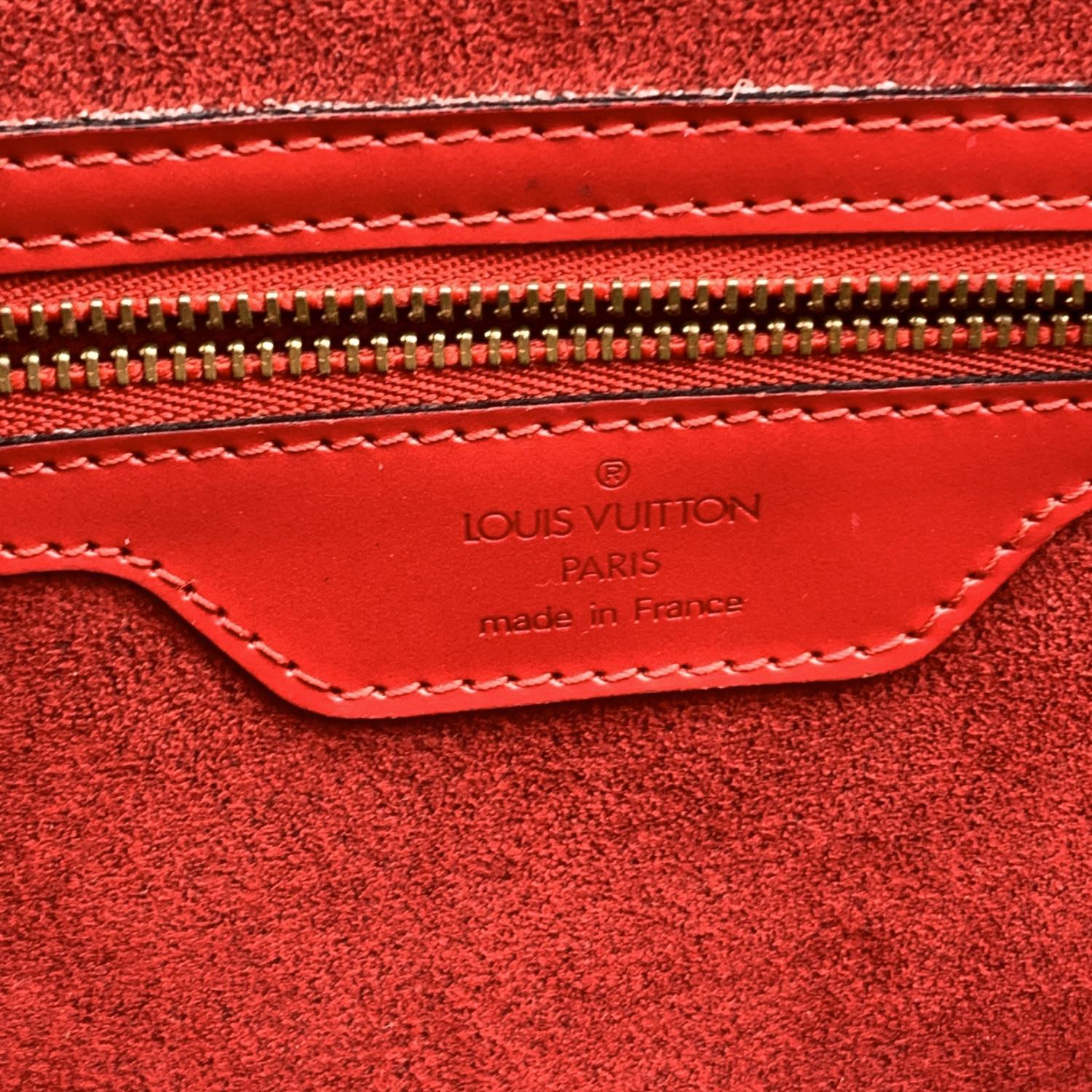 Louis Vuitton Vintage Epi Red Leather Saint Jacques GM Tote Bag For Sale 4