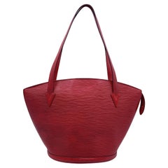 Louis Vuitton Vintage Epi Red Leather Saint Jacques GM Tote Bag