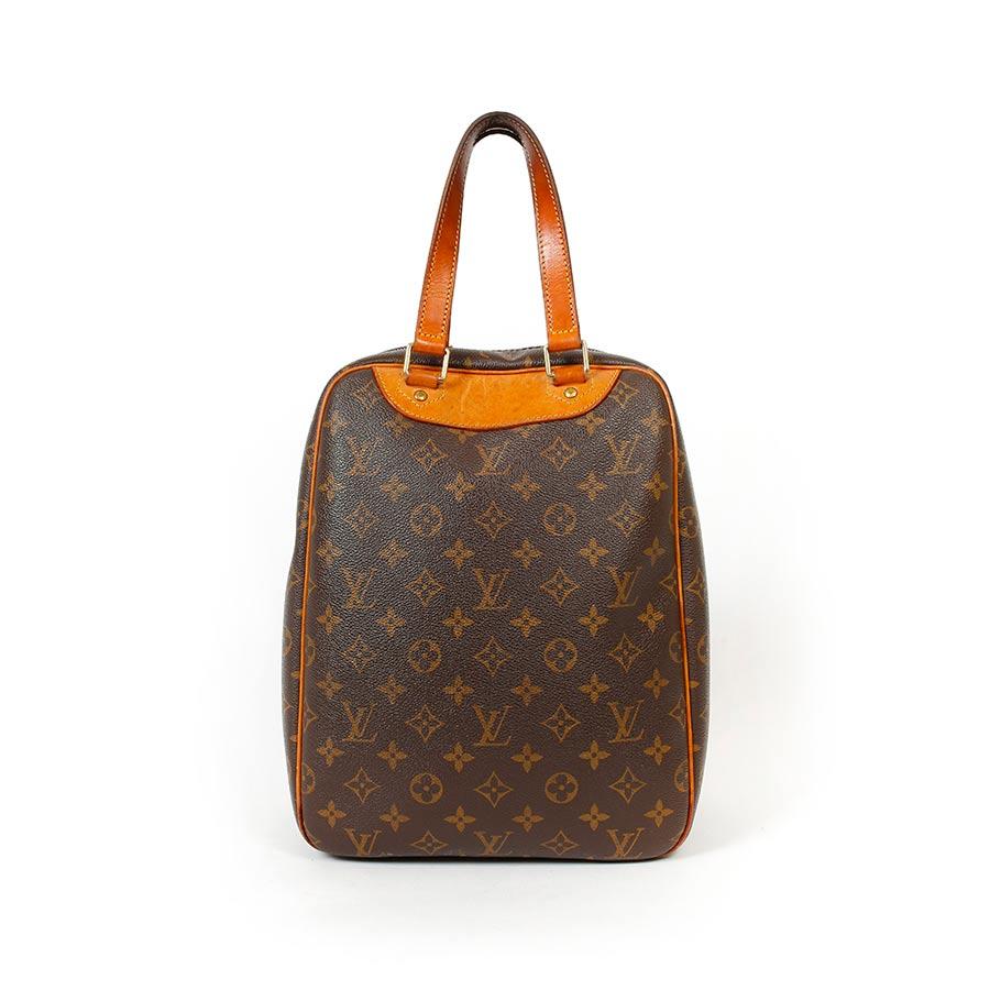 LOUIS VUITTON Vintage 'Excursion' Bag in Brown Monogram Canvas and Leather In Good Condition In Paris, FR