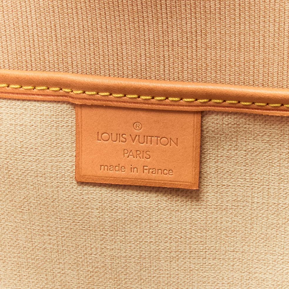 LOUIS VUITTON Vintage Excursion Brown LV monogramme long tote bag en vente 7